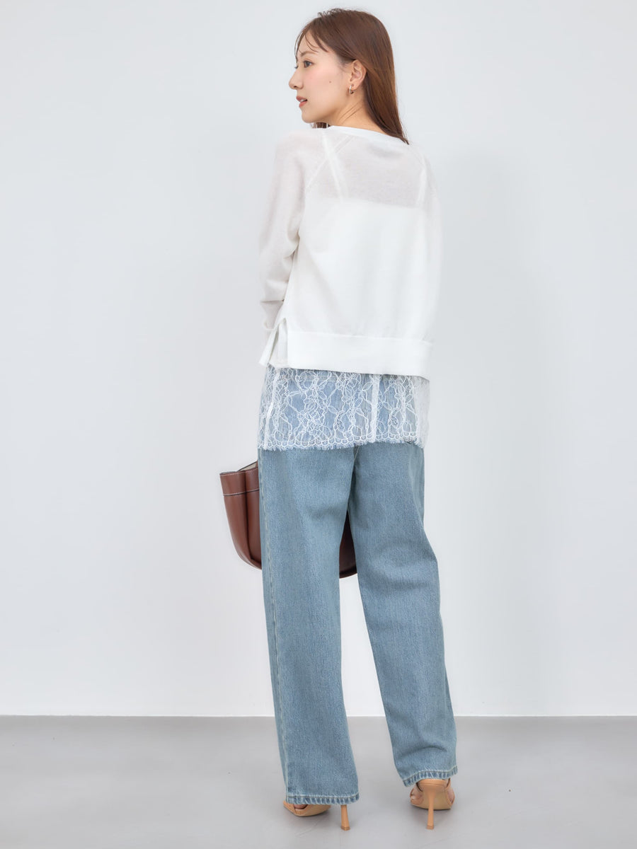 シアーVネックカーディガン　[通常]