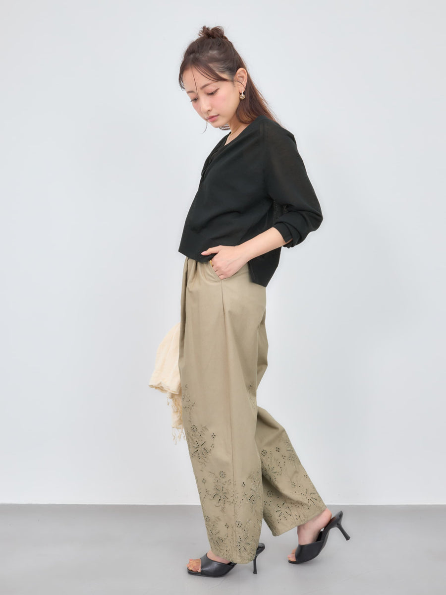 シアーVネックカーディガン　[通常]