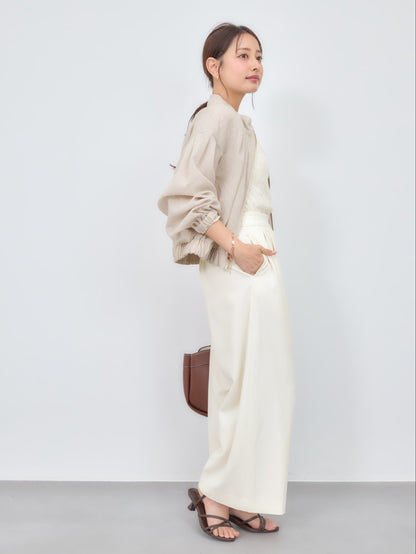 シアーギャザージップブルゾン　[通常]