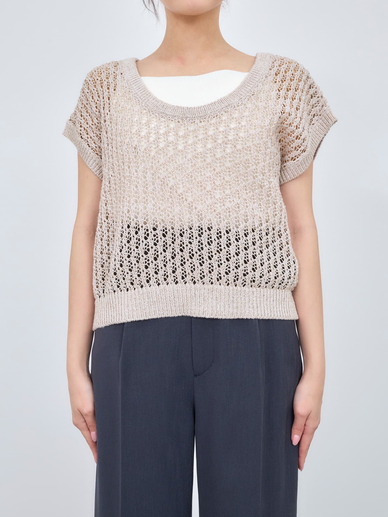 ※こちらが実物のカラーに一番お色味が近くなっております。（ベージュ）<br>149cm | B:77 W:60 H:83 股下:68.5 | ワンサイズ着用