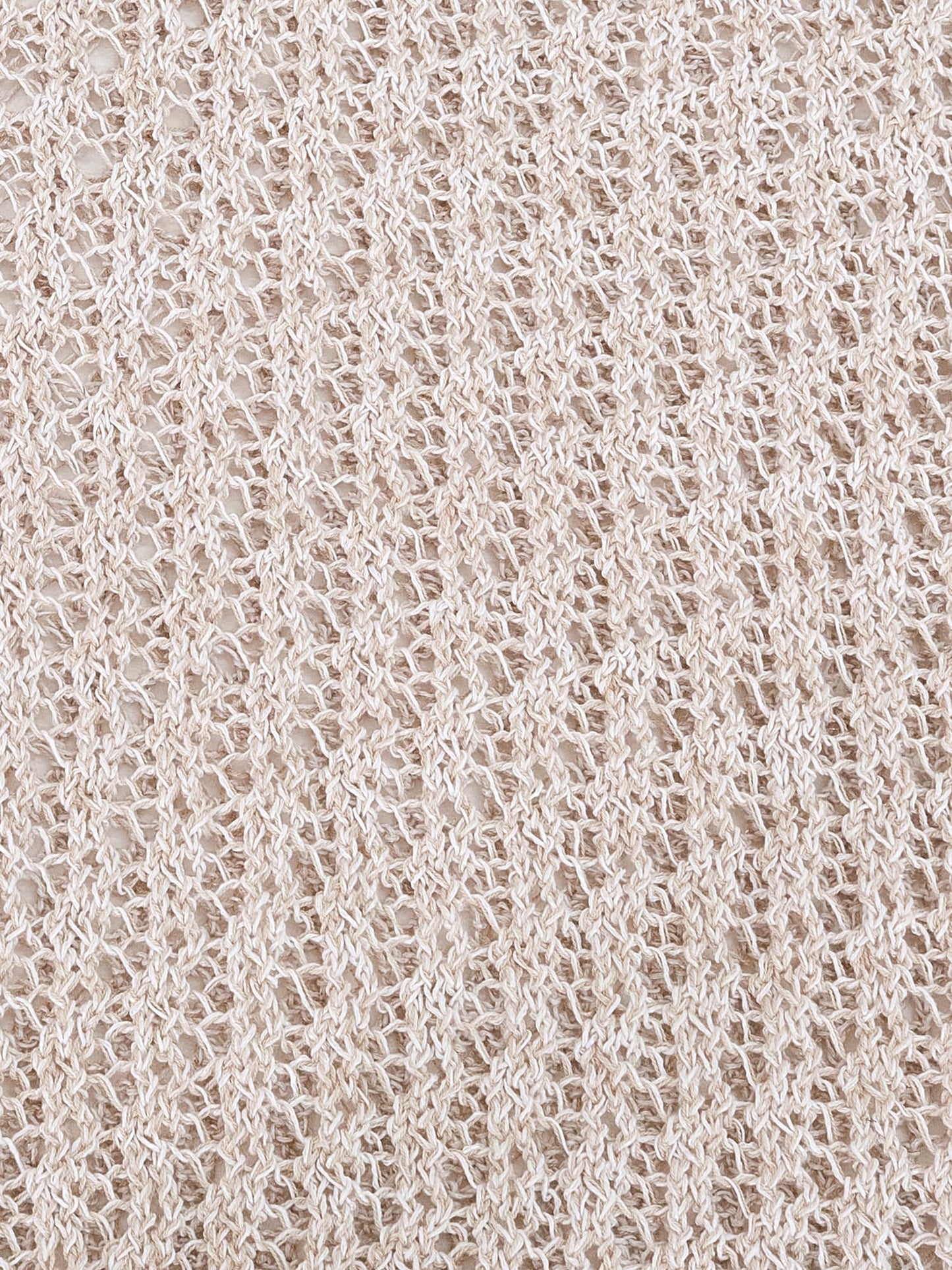 2wayコードヤーンミックス透かしニット　[通常]