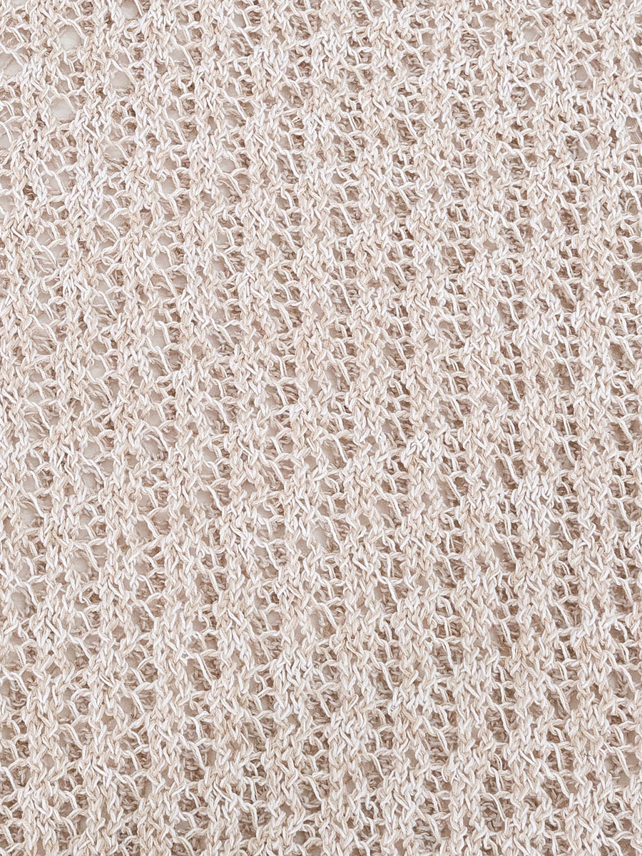 2wayコードヤーンミックス透かしニット　[通常]