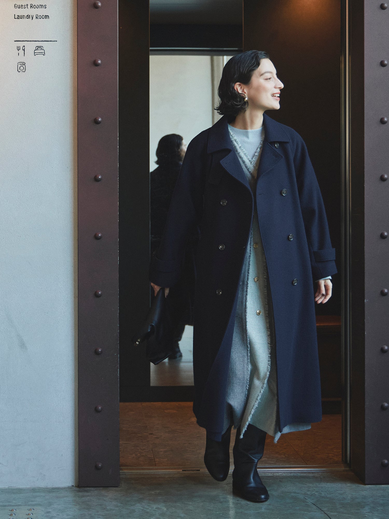 バックタックフレアウールコート-short & regular | 小柄・低身長女性