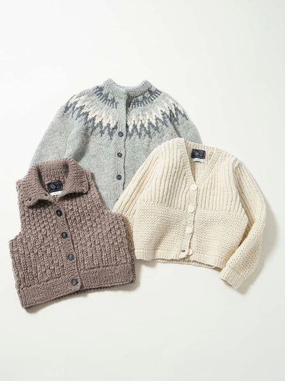 【NEPAL HAND KNIT】ロービングニットベスト　[通常]