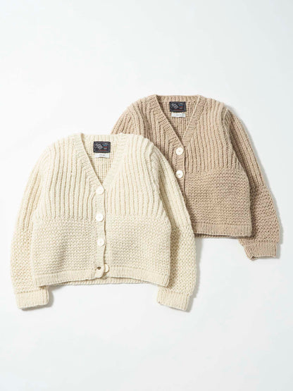 【NEPAL HAND KNIT】パターンミックスカーディガン　[通常]