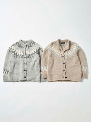 【NEPAL HAND KNIT】求心柄カーディガン　[通常]