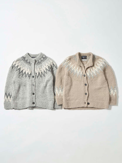 【NEPAL HAND KNIT】求心柄カーディガン　[通常]
