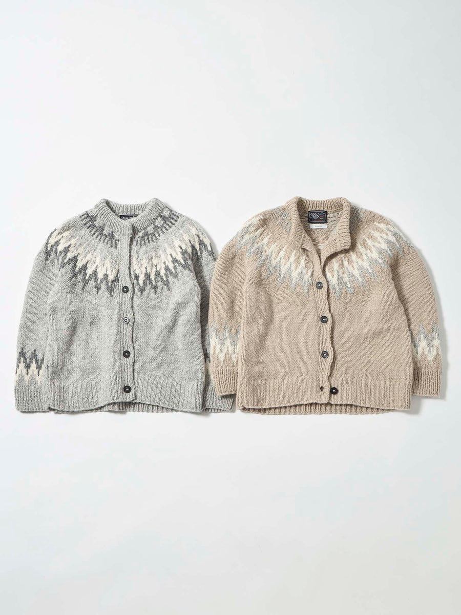 【NEPAL HAND KNIT】求心柄カーディガン　[通常]