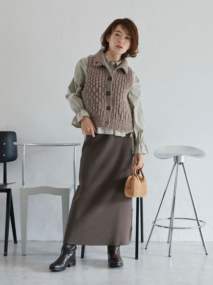 【NEPAL HAND KNIT】ロービングニットベスト　[通常]