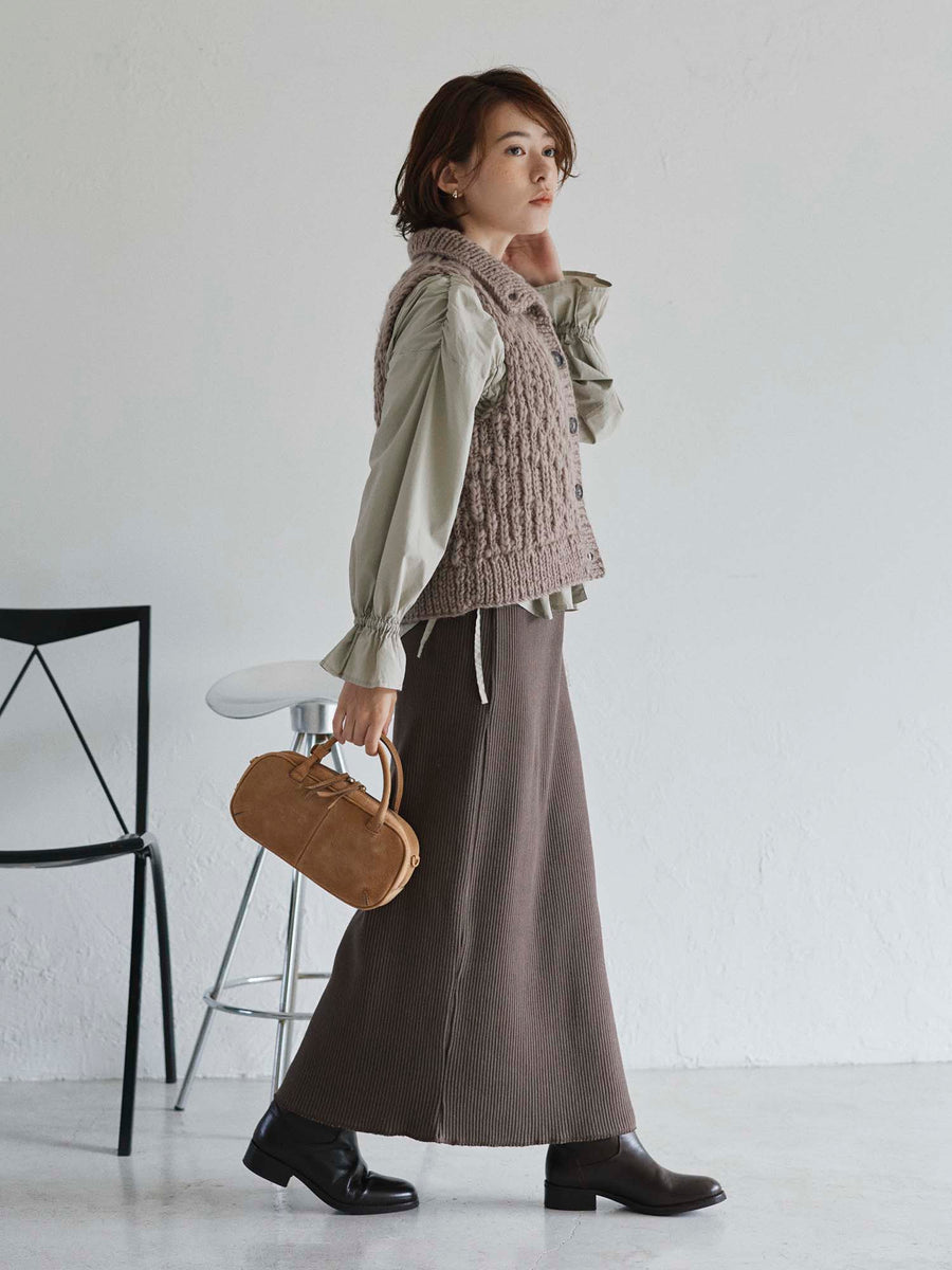 【NEPAL HAND KNIT】ロービングニットベスト　[通常]