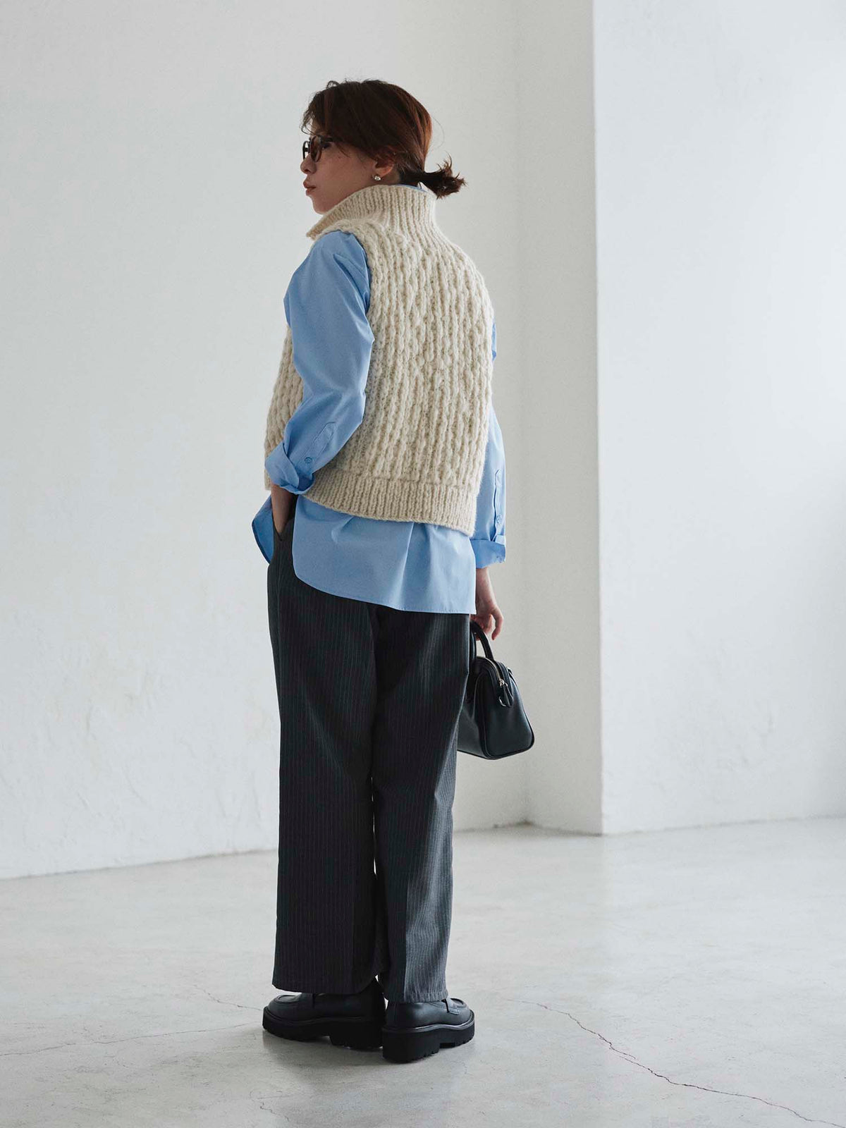 【NEPAL HAND KNIT】ロービングニットベスト　[通常]