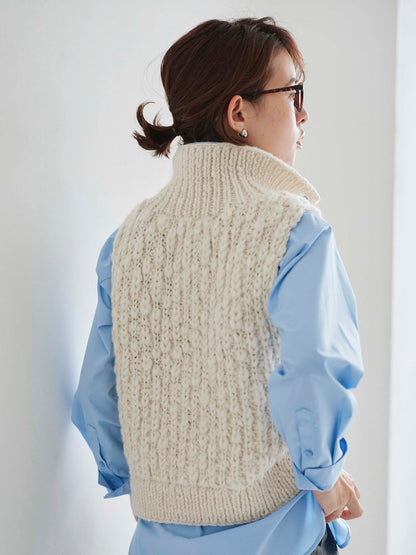 【NEPAL HAND KNIT】ロービングニットベスト　[通常]