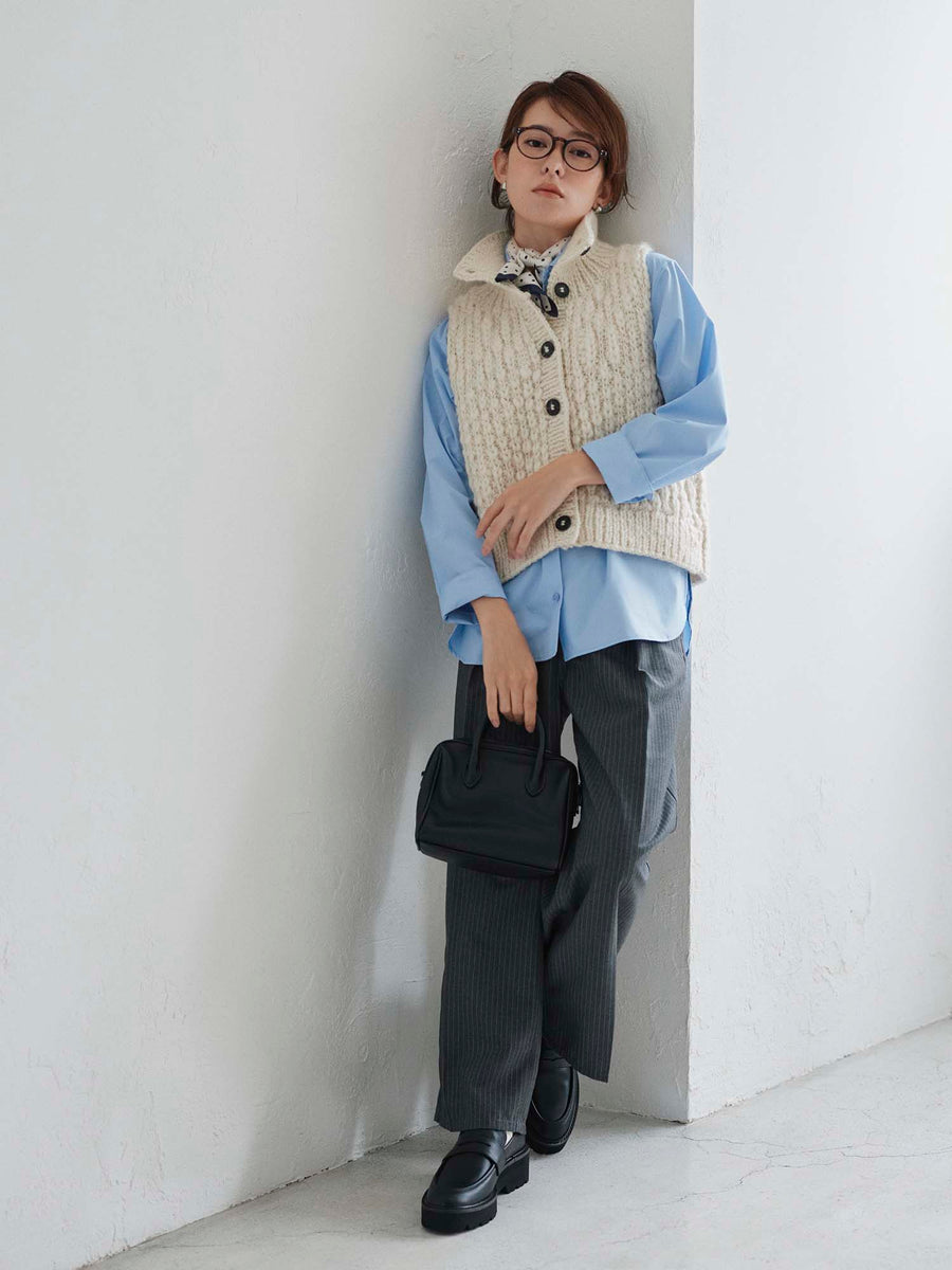 【NEPAL HAND KNIT】ロービングニットベスト　[通常]