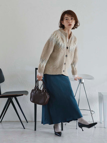 【NEPAL HAND KNIT】求心柄カーディガン　[通常]