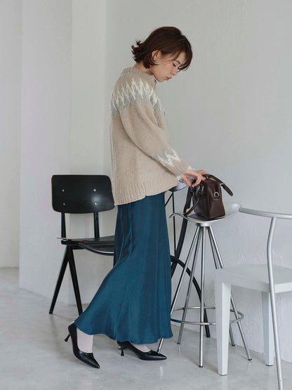 【NEPAL HAND KNIT】求心柄カーディガン　[通常]