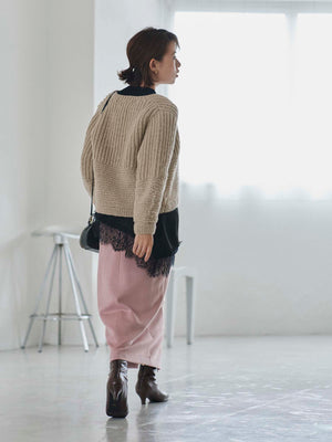 【NEPAL HAND KNIT】パターンミックスカーディガン　[通常]
