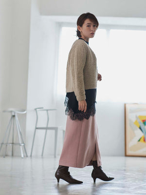 【NEPAL HAND KNIT】パターンミックスカーディガン　[通常]