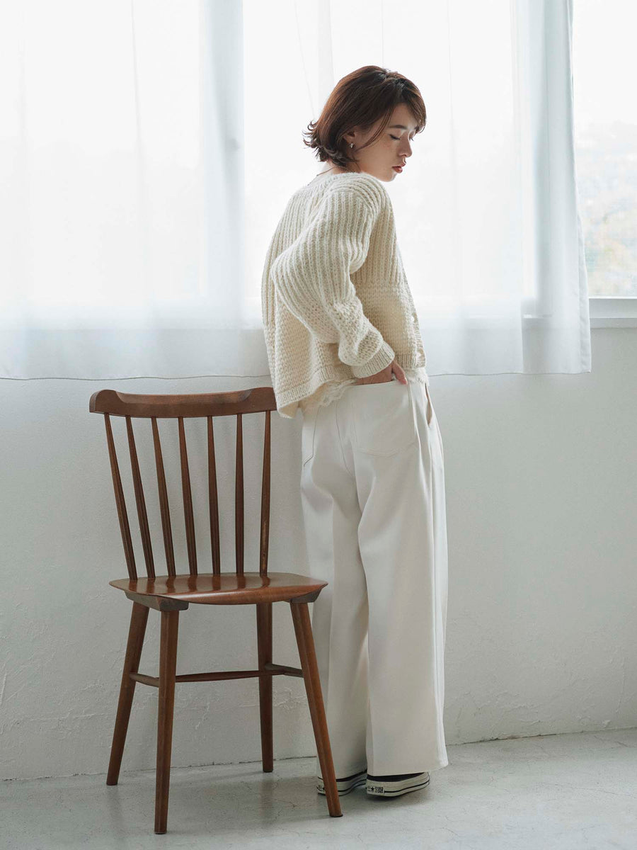 【NEPAL HAND KNIT】パターンミックスカーディガン　[通常]