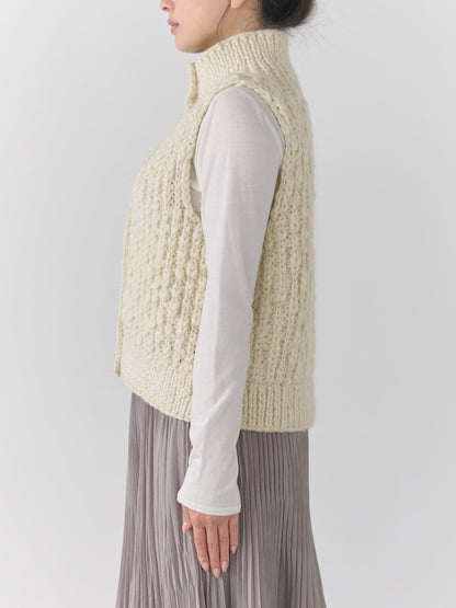 【NEPAL HAND KNIT】ロービングニットベスト　[通常]