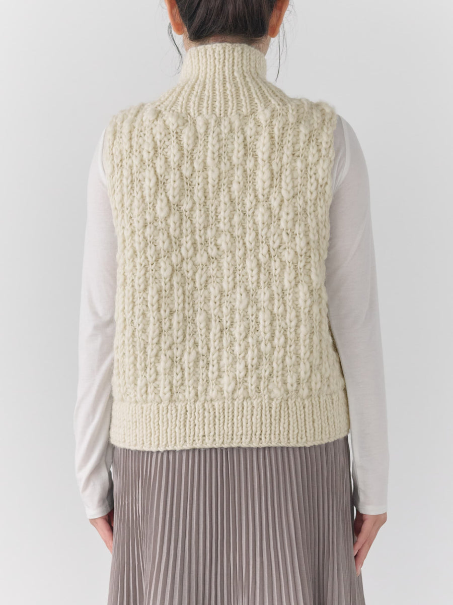 【NEPAL HAND KNIT】ロービングニットベスト　[通常]