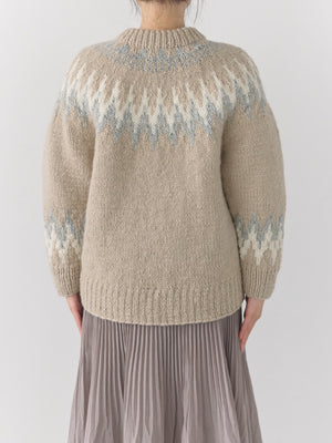 【NEPAL HAND KNIT】求心柄カーディガン　[通常]