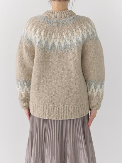 【NEPAL HAND KNIT】求心柄カーディガン　[通常]
