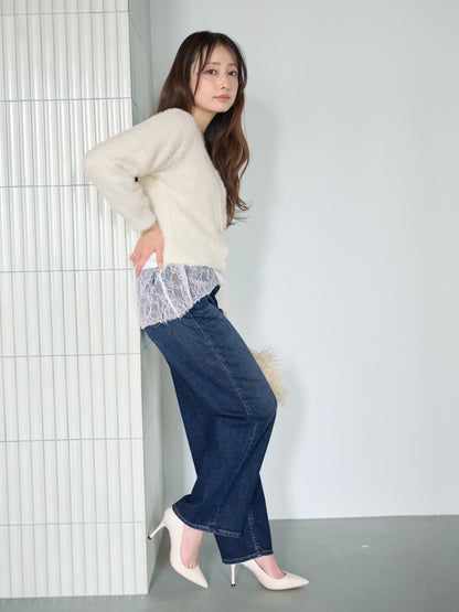 【Healthy DENIM×COHINA】Canelé ストレートデニム-short & regular 　[通常]