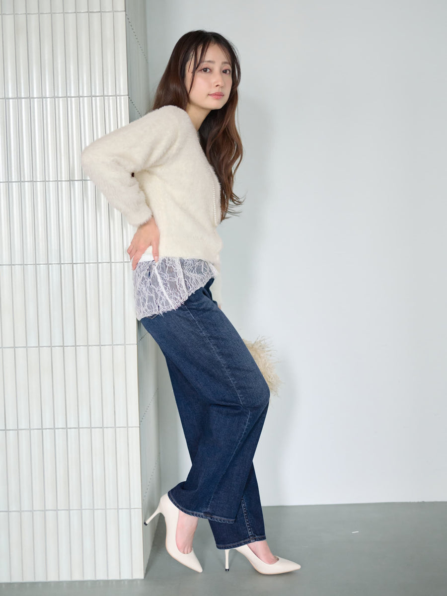 【Healthy DENIM×COHINA】Canelé ストレートデニム-short & regular 　[通常]