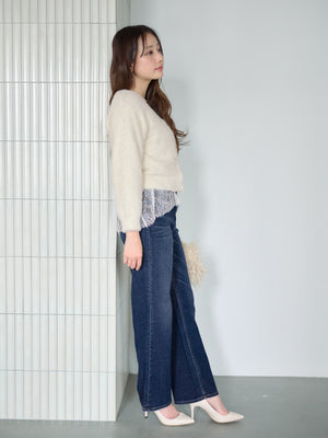 【Healthy DENIM×COHINA】Canelé ストレートデニム-short & regular 　[通常]