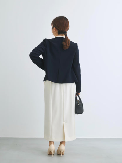 ベルト付きパネルIラインスカート-short & regular　[通常]