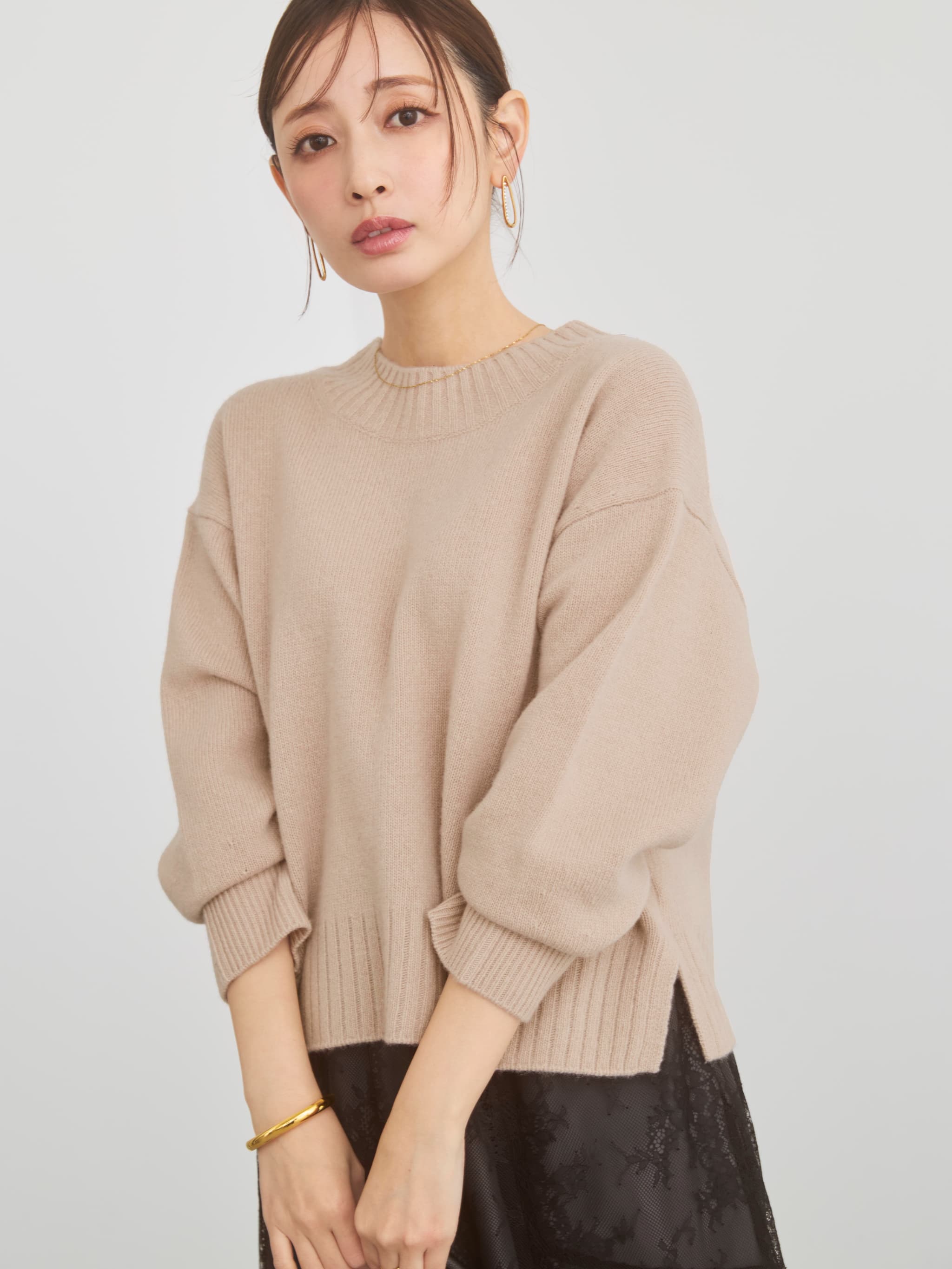 ウールカシミヤボトルネックニット | 小柄・低身長女性向け ウールカシミヤボトルネックニット | 小柄・低身長女性向け
