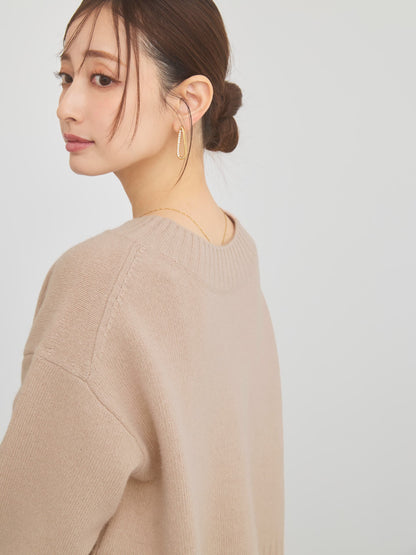 ウールカシミヤボトルネックニット　[通常]