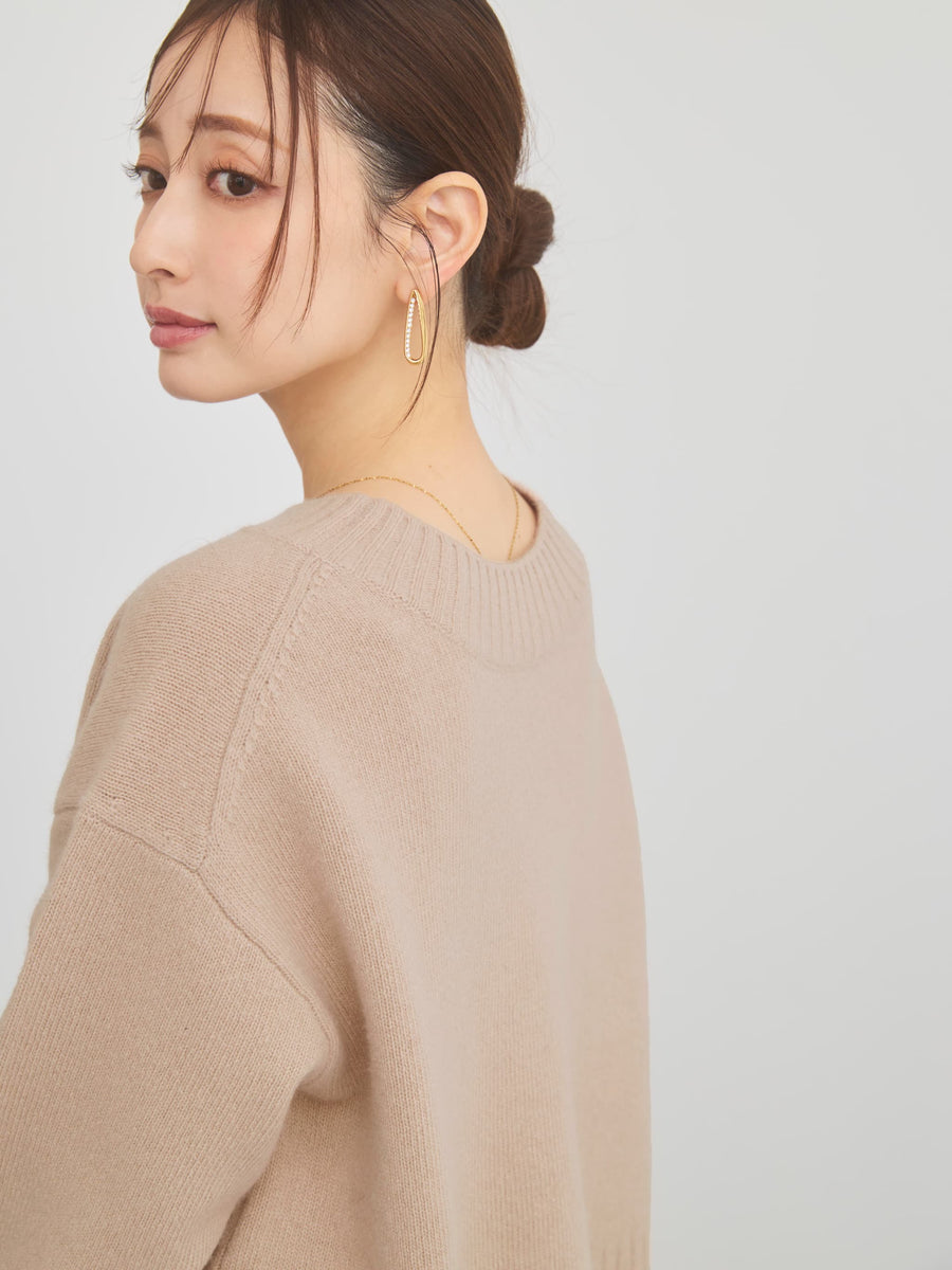 ウールカシミヤボトルネックニット　[通常]