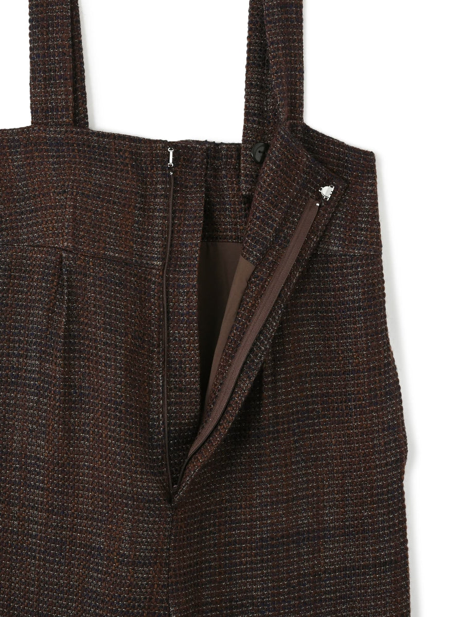 ラメミックスツイードサロペット　[通常]