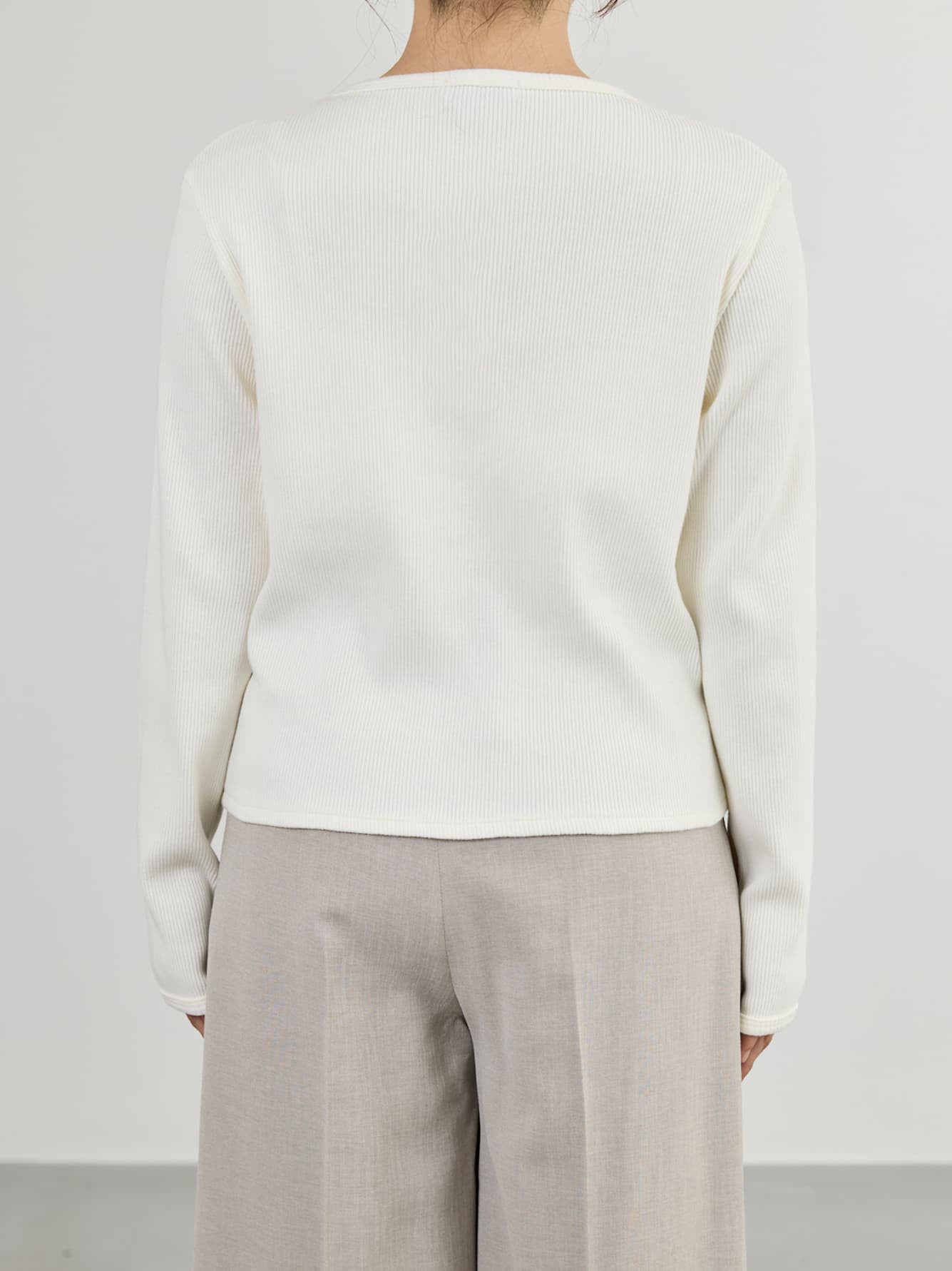 コットンテレコリブカーディガン　[通常]