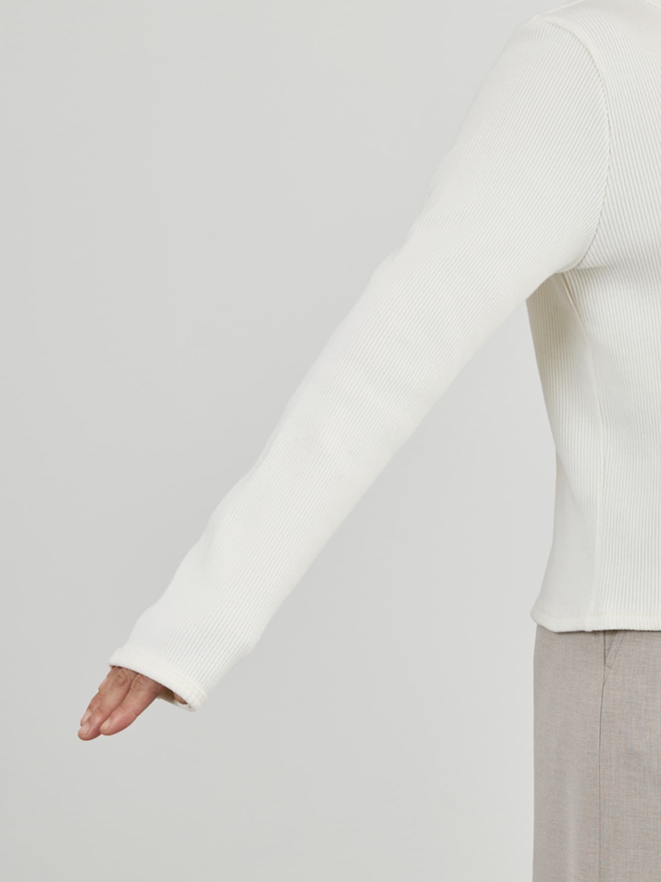 コットンテレコリブカーディガン　[通常]