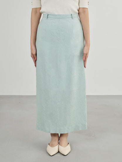 ※こちらが実物のカラーに一番お色味が近くなっております。（ライトブルー）<br>149cm | B:77 W:60 H:83 股下:68.5 | regular-XS着用 (ヒールの高さ:3.5cm)