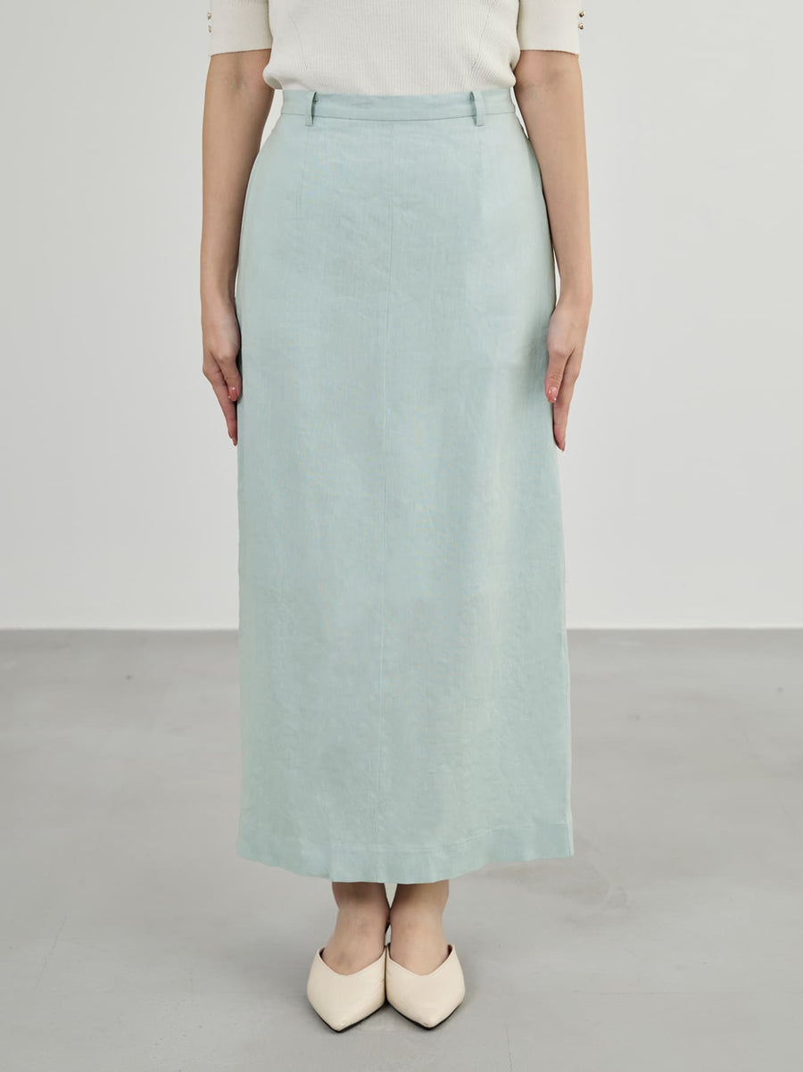 ※こちらが実物のカラーに一番お色味が近くなっております。（ライトブルー）<br>149cm | B:77 W:60 H:83 股下:68.5 | regular-XS着用 (ヒールの高さ:3.5cm)