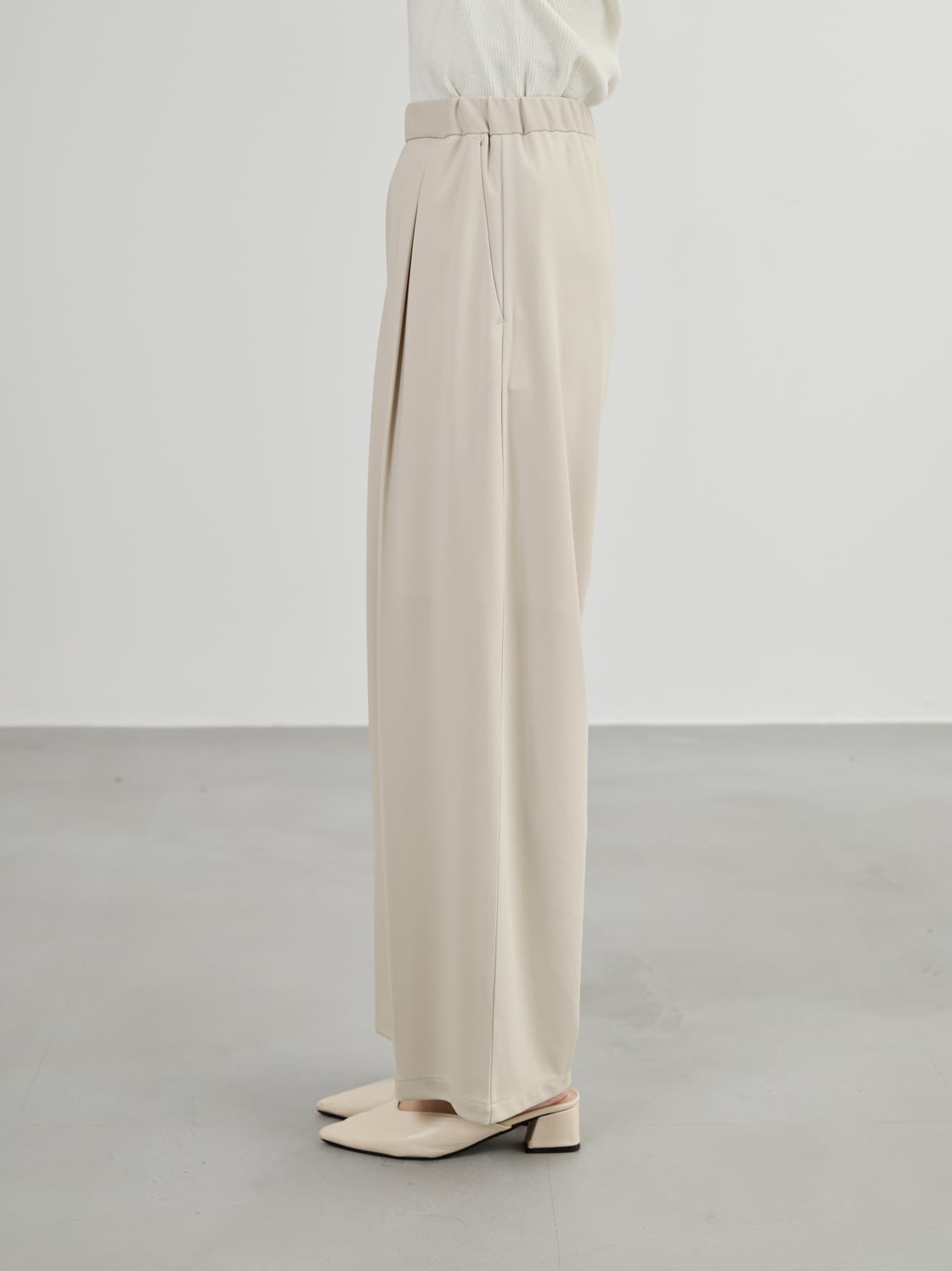 【UVカット/ウォッシャブル/防シワ】リラクシータックパンツ-short & regular　[通常]