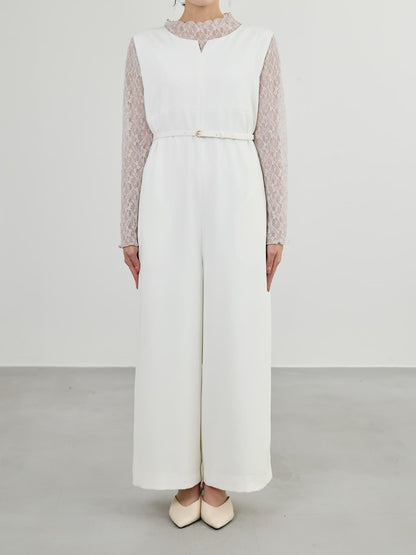 ※こちらが実物のカラーに一番お色味が近くなっております。（アイボリー）<br>149cm | B:77 W:60 H:83 股下:68.5 | regular着用(ヒールの高さ:3.5cm)