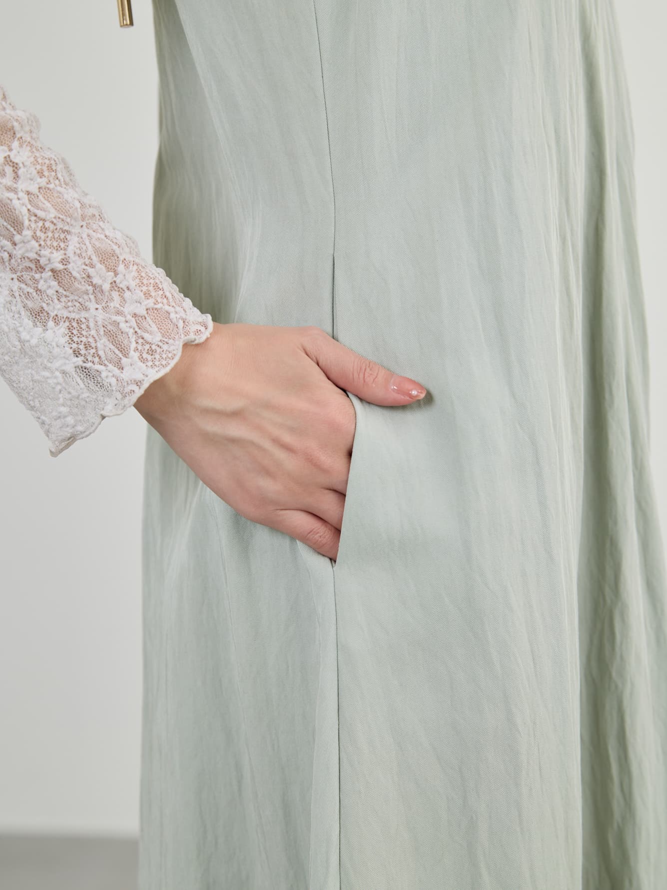 レイヤードデザインキャミワンピース-short & regular　[通常]