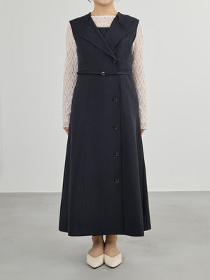 ※こちらが実物のカラーに一番お色味が近くなっております。（ネイビー）<br>143cm | B:73 W:60 H:81 股下:65  | short着用 (ヒールの高さ: 3.5cm)