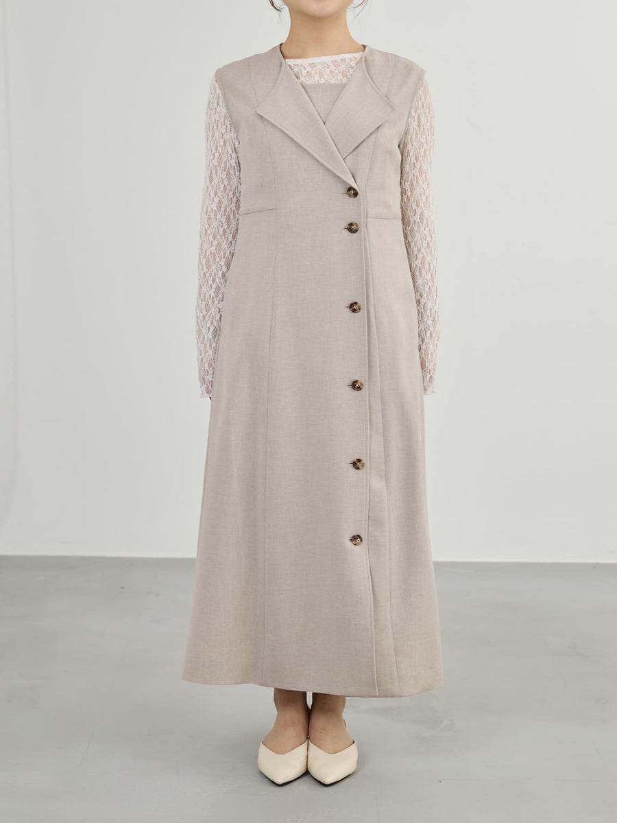 トリアセリネンライクジレワンピース-short & regular　[通常]