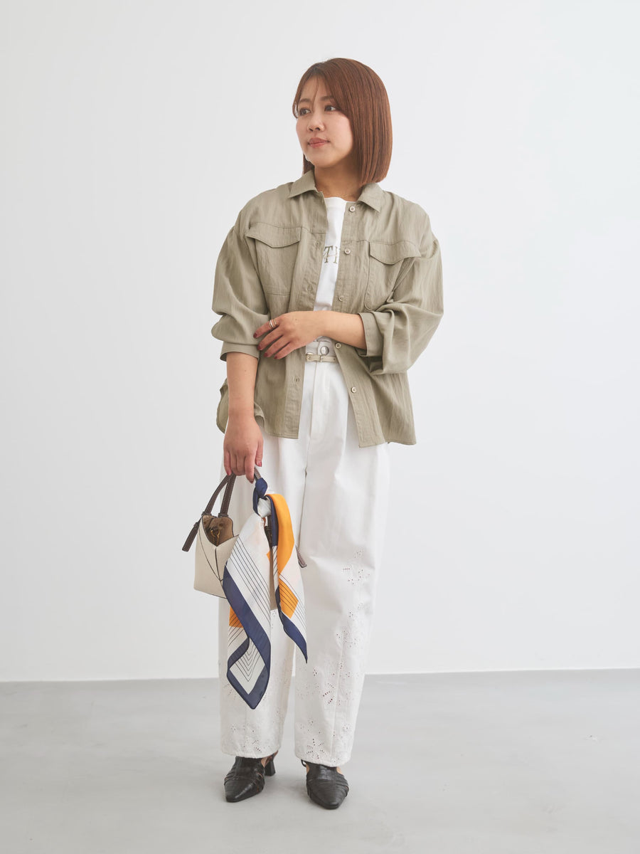 ナチュラルウォッシュダブルポケットシャツ　[通常]