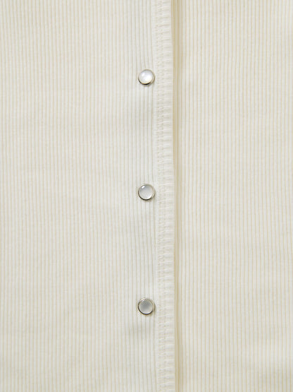 コットンテレコリブカーディガン　[通常]