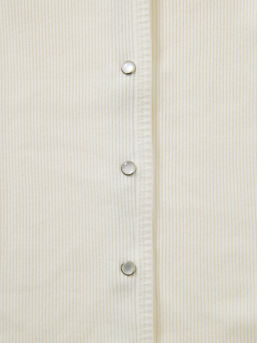 コットンテレコリブカーディガン　[通常]