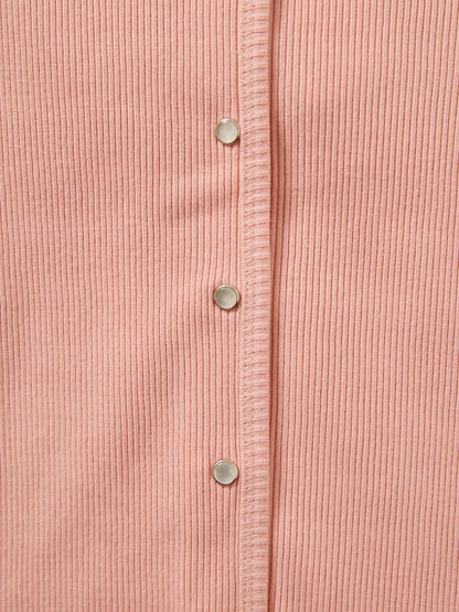 コットンテレコリブカーディガン　[通常]