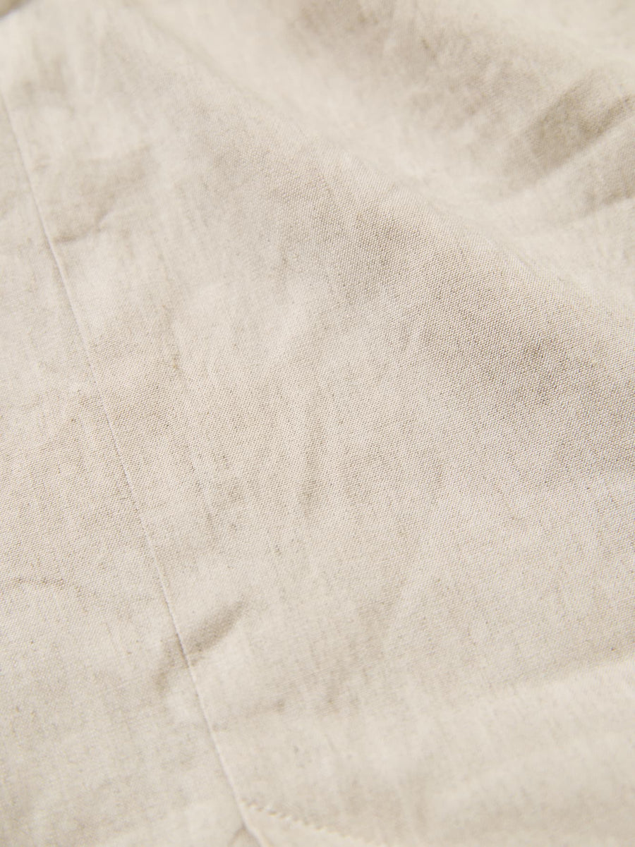 ストレッチリネンIラインスカート-short & regular　[通常]