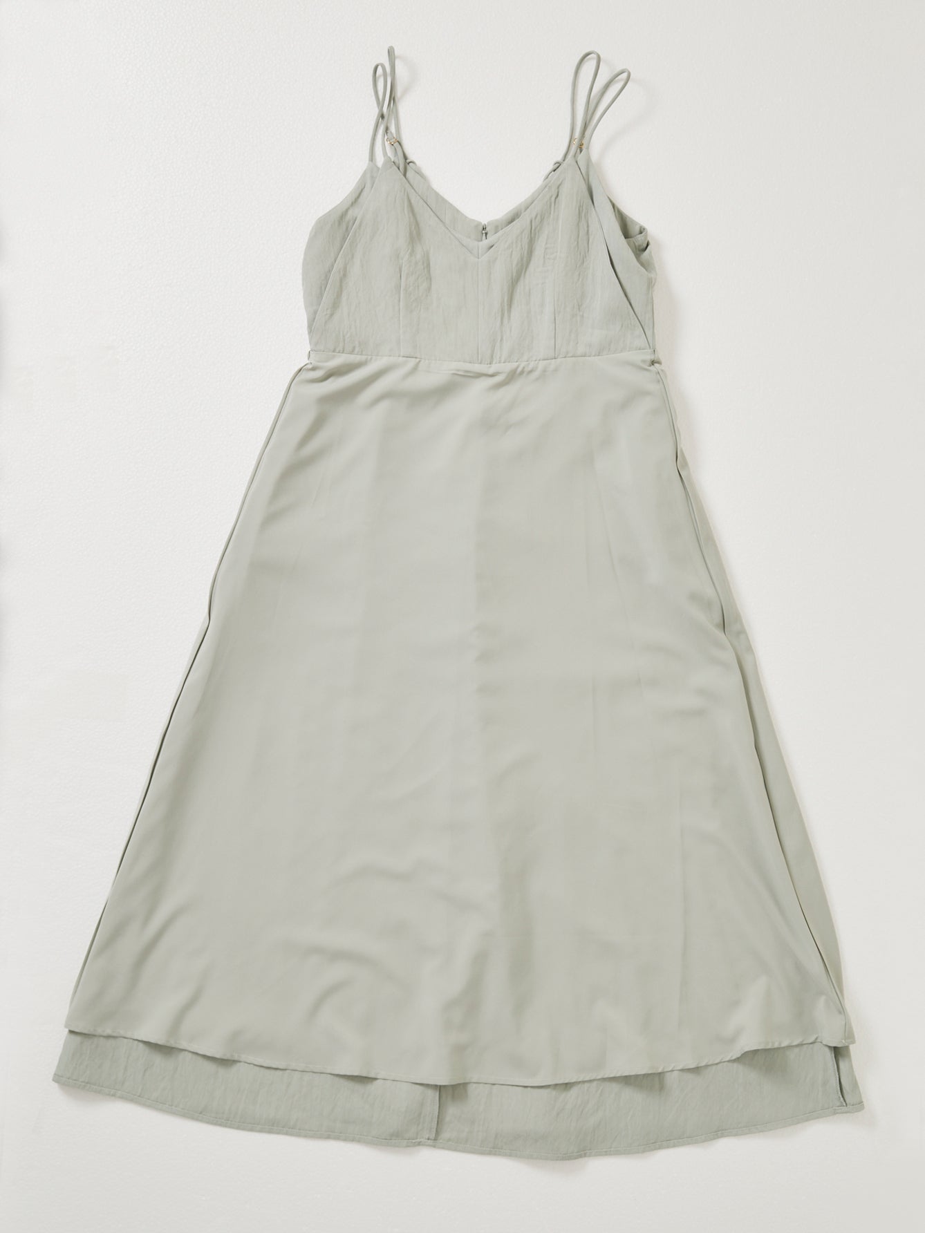 レイヤードデザインキャミワンピース-short & regular　[通常]