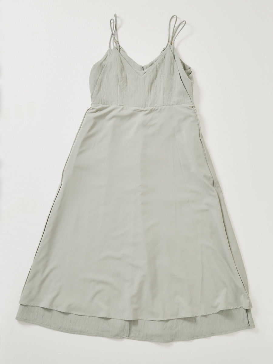 レイヤードデザインキャミワンピース-short & regular　[通常]